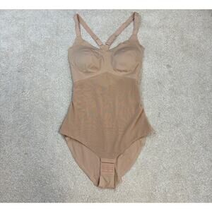 NWOT Honeylove Shaping Supportive Cami Bodysuit Nude Sand Size L